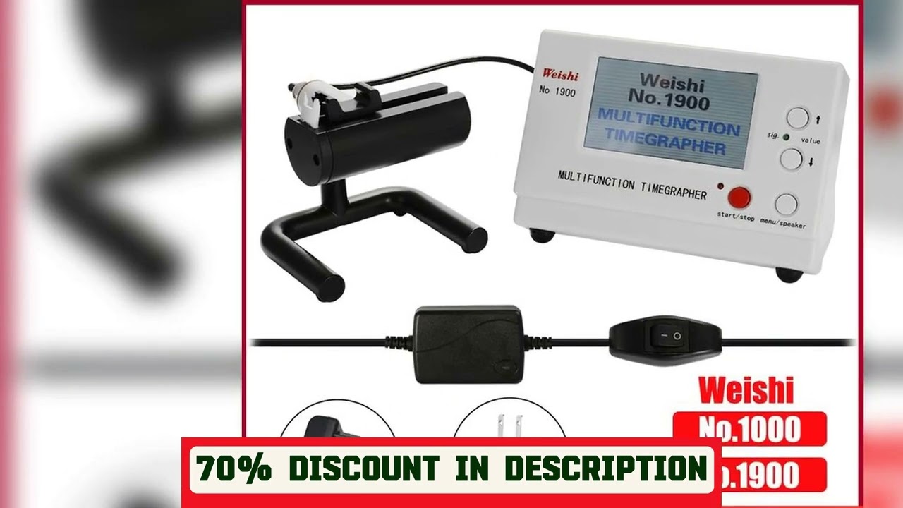 A must-have product! WeiShi No.1000/No.1900 Timegrapher Watch Testing Tool Watch Tester for Repair