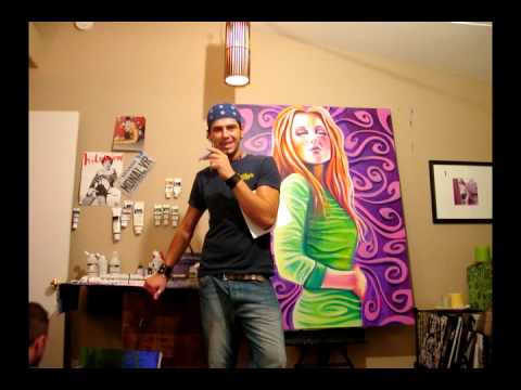 Tori Amos Painting Time-lapse by Nick San Pedro 2003