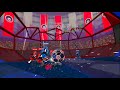 A match with bots in the fun VR game Space Ball