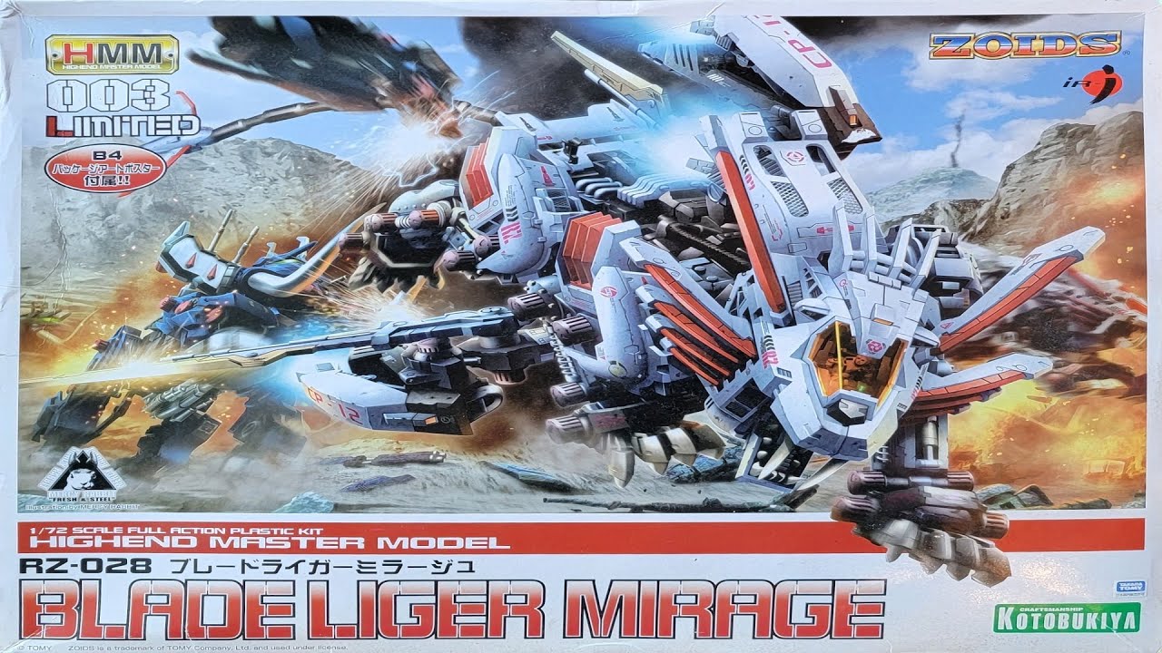 Kotobukiya's Blade Liger Mirage Full High-end Master Model Build