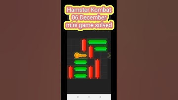 06 December Hamster Kombat mini game daily key🗝️ puzzle solved unlock key#hamsters #hamsterkey