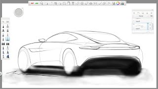 SPECTRE Aston Martin DB10 Sketch (Part 1)