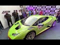 Mr a sanjay rao unveiled his lamborghini huracan  sto to the car enthusiasts of mangalore on 9422