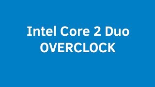 Overclock Benchmarks Core 2 Duo E7300 4.05 Ghz