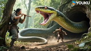 🐍💢Snake charmer's MAGIC SNAKE turn on own student! Run for life! |Mutant Python| YOUKU MONSTER MOVIE