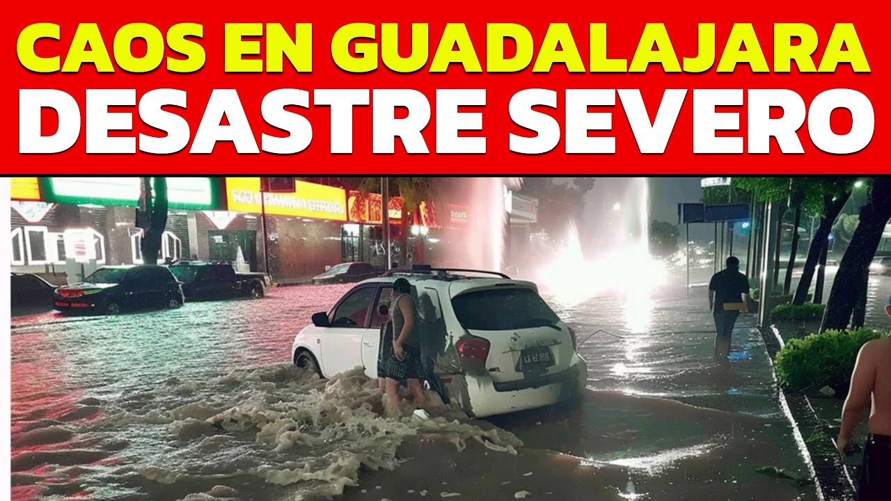 🔴 CAOS EN GUADALAJARA, MÉXICO: INUNDACIONES CAUSAN SOCAVONES Y CAÍDA DE 22 ÁRBOLES, EN VIVO.