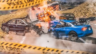 МОЛОДОЙ ПАЦАНЧИК УСТРОИЛ СМЕРТЕЛЬНОЕ ДТП НА СВОЕЙ BMW M4 НА ГОРНОЙ ОПАСНОЙ ТРАССЕ! (BEAM NG DRIVE)