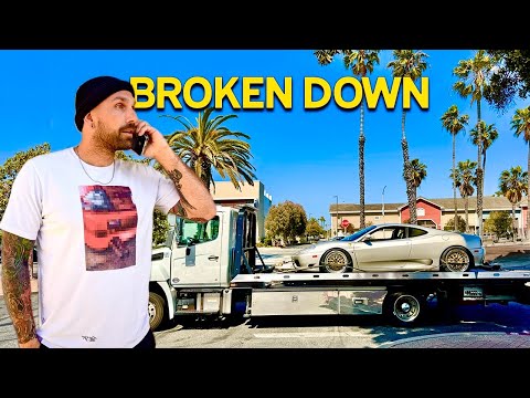 BROKEN DOWN! MY CHEAP FERRARI FINALLY LEAVES ME STRANDED- BUDGET 360 PROJECT
