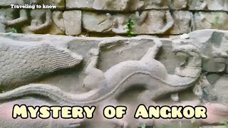 Walking in ancient Khmer royal palace and found something unexplainable/mystery of the planet.