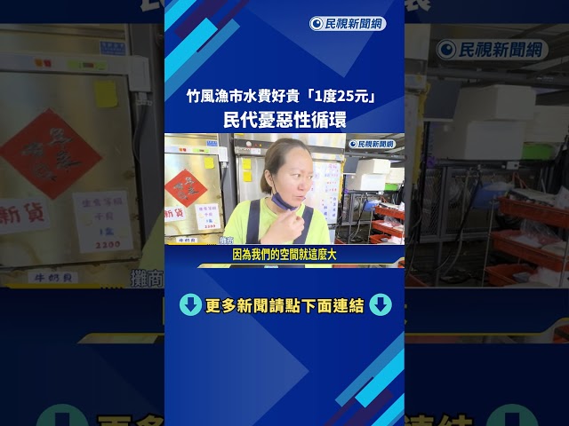 竹風漁市水費好貴"1度25元" 民代憂惡性循環－民視新聞