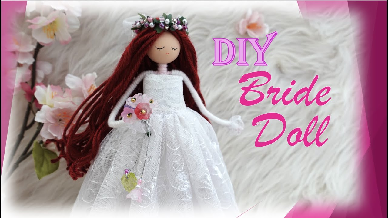 手作り人形　結婚式 I made this Bride doll for my friend wedding decoration and she