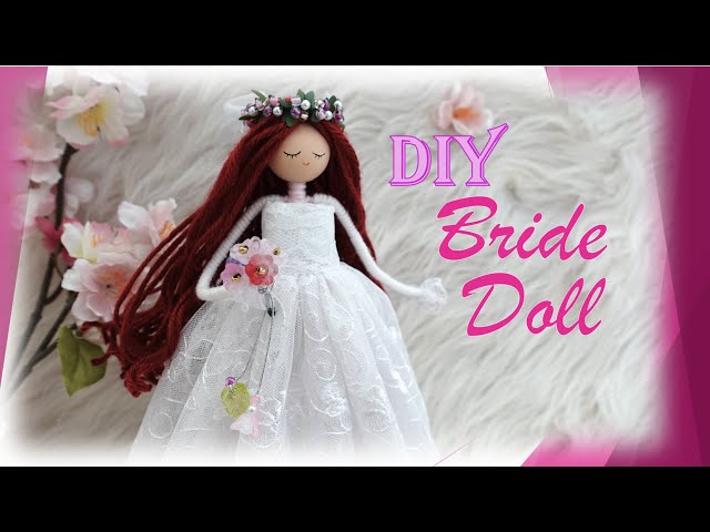 I made this Bride doll for my friend wedding decoration and she