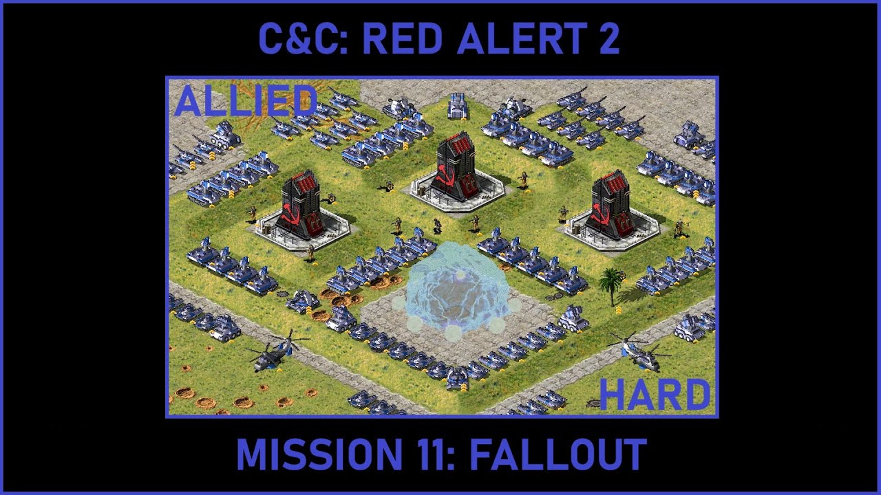 🌐C&C: Red Alert 2 - Allied - Mission 11: Fallout☢️ - HARD🌐 - YouTube