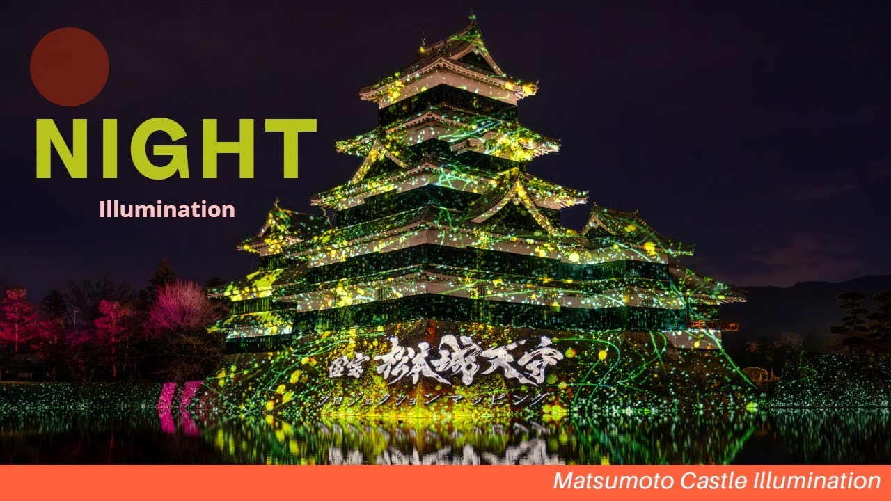 Matsumoto Castle Winter Illumination - National Treasure - Nagano Prefecture, Japan