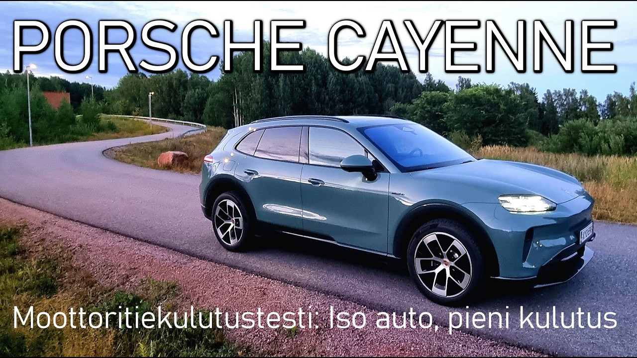 Moottoritiekulutustestissä Porsche Cayenne electric - Iso auto, pieni kulutus