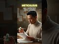 Daily Vocabulary Series - Word of the Day ( Meticulous )#youtubeshorts #ytshorts #shorts