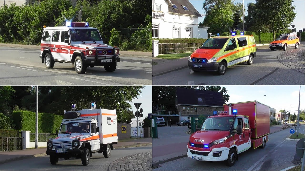 [Crash nach illegalem Rennen] FF Bad Segeberg + DRK SEG + RKiSH Kreis Segeberg zur Großübung