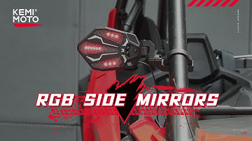 How to install RGB Side Rear View Mirrors with Lights | Kemimoto