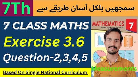 Class 7 Math New Book Chapter 3_Exercise 3.6-Question 2,3,4,5. 7th Exercise 3.6|| Exercise 3.6 7th