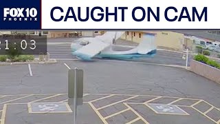 Surveillance Video Captures Miracle Plane Crash On Midtown Street