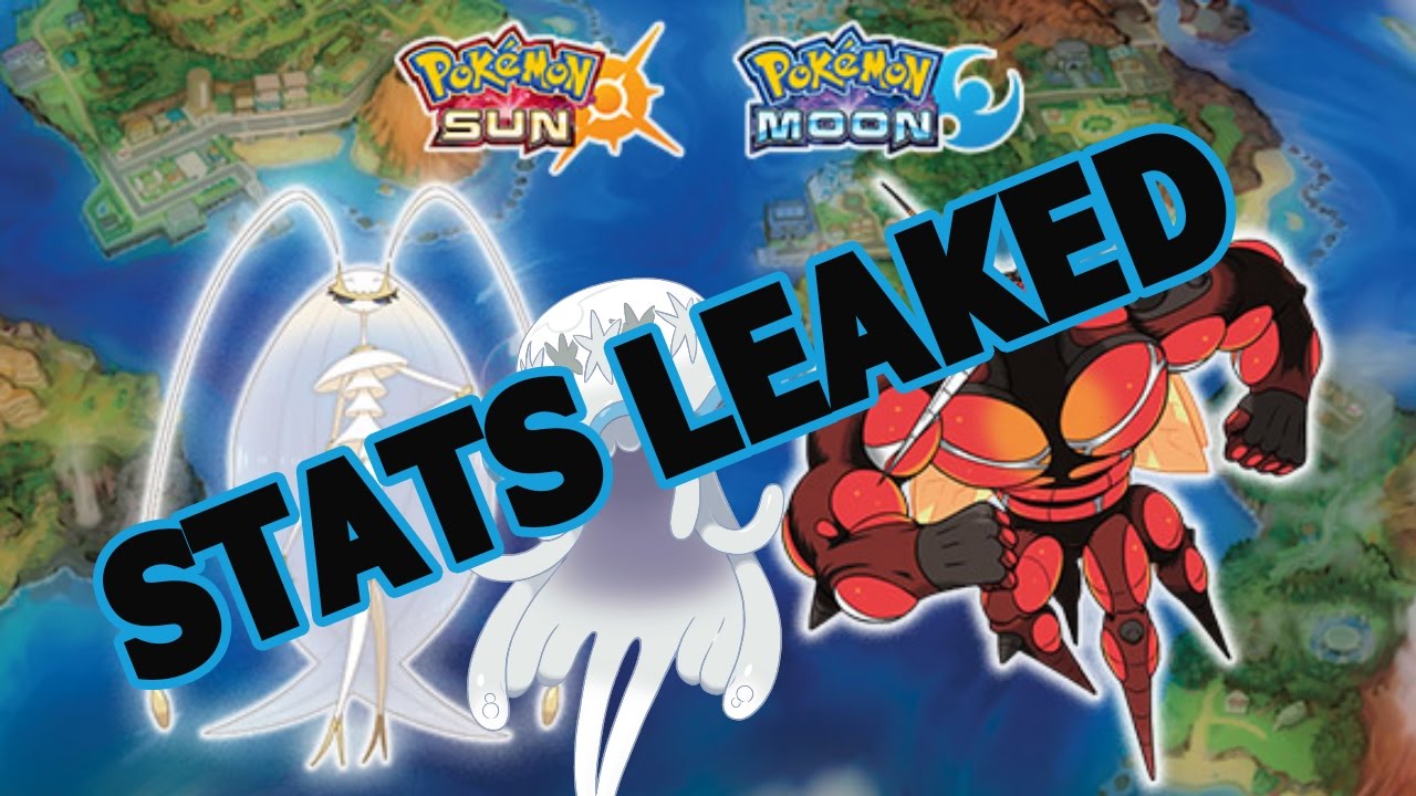 Ultra Beasts Stats ULTRA BEAST STATS LEAKED + POSSIBLE MOVESETS - YouTube