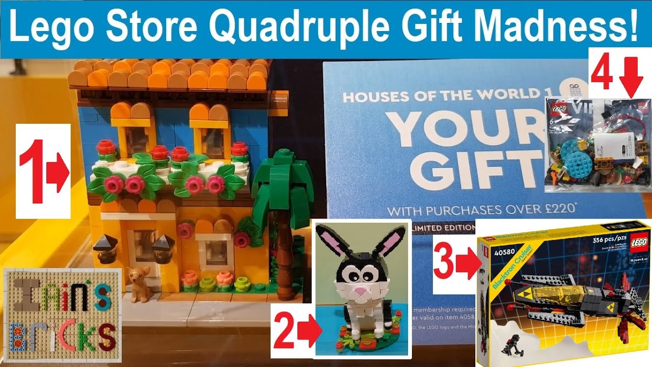 Lego Store Visit - Quadruple Gift With Purchase Madness! Yet another Lego Investment Haul!