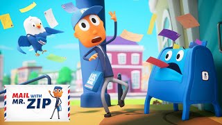 NEW! Catch the Mail Game! | Mail with Mr. ZIP Mailman Cartoons | Fun Videos for Kids & Families