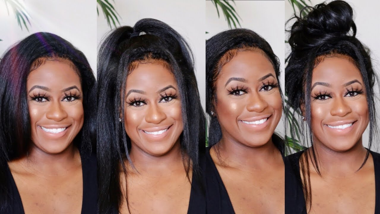 4 QUICK & EASY VERSATILE HALF WIG HAIRSTYLES UNDER 5 MINS 🔥 ONLY 16 😱