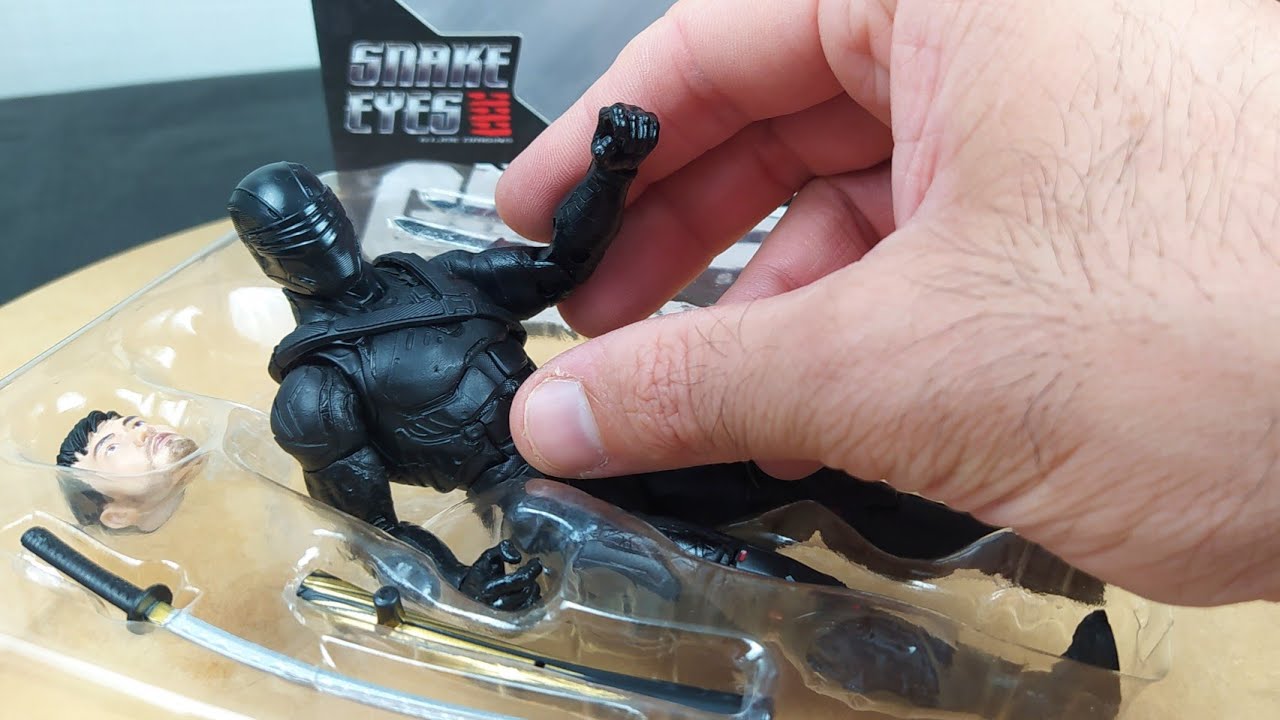 BONECO do SNAKE EYES de GI JOE Unboxing YouTube