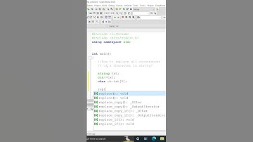 How to replace all occurrences of a character in string c++