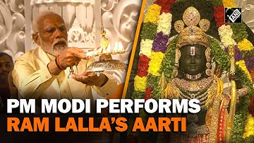 PM Modi performs Ram Lalla’s aarti at Ayodhya Ram Temple