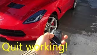 Corvette Keyfob Quit Working Tested Car Battery