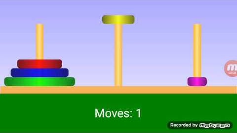 Desafio Torre de hanoi com 5 discos