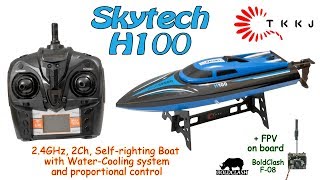 Skytech (TKKJ) H100 2.4GHz, 2Ch, RC Boat with Water-Cooling system (RTR) + BoldClash F-08 on board