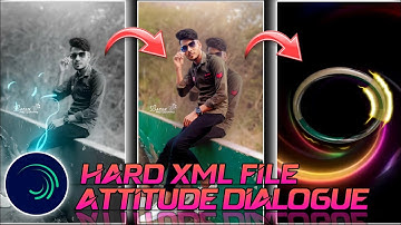 HINDI ATTITUDE DIALOGUE XML || TRENDING DIALOGUE ALIGHT MOTION FREE HARD XML FILE 😎🤞