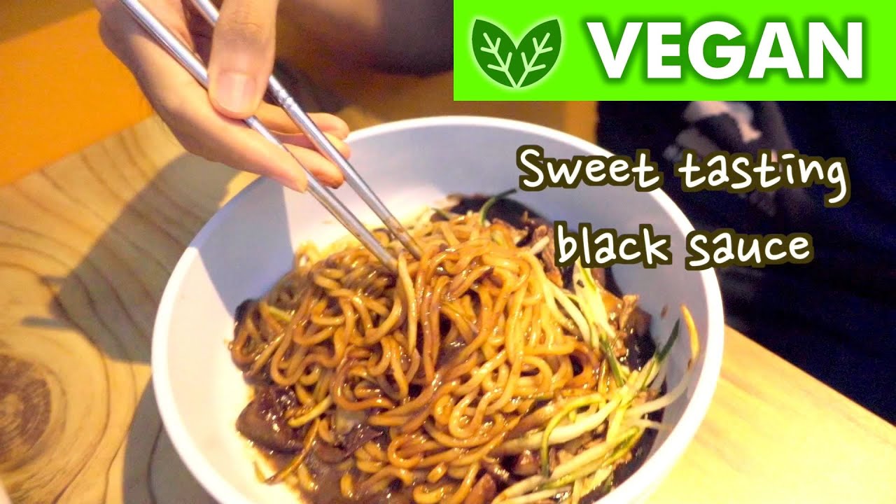 Superb Vegetarian/Vegan JAJANGMYEON from The Boneless Kitchen Singapore