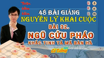 Bài 32. Ngũ Cửu Pháo - Khắc tinh của Tả Mã Bàn Hà - 48 Nguyên Lý Khai Cục - Triệu Hâm Hâm