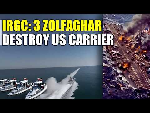 زوارق ذو الفقار السريعة التابعة لحاملة الطائرات الإيرانية الشبح تشكل كابوسا لحاملات الطائرات 