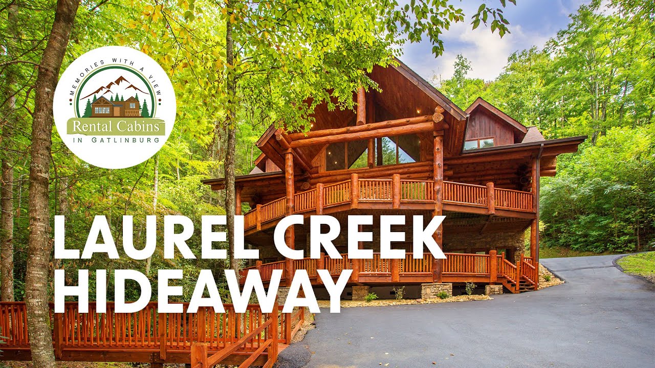Massive Million Dollar Log Cabin Rental In Gatlinburg TN (Laurel Creek Hideaway)