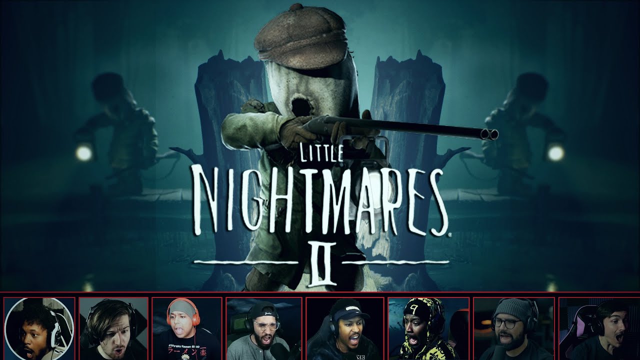 40 MINUTES OF GAMERS GETTING SCARED OF HUNTER IN LITTLE NIGHTMARES II DEMO!