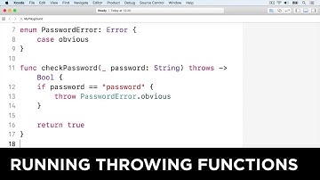 Running throwing functions – Swift in Sixty Seconds