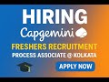 Capgemini Freshers Recruitment Process Associate Kolkata Freshers Jobs and Walkins @Job SearcH