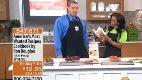 America's Most Wanted Recipes Cookbook by Ron Douglas at HSN (2nd Appearance)
