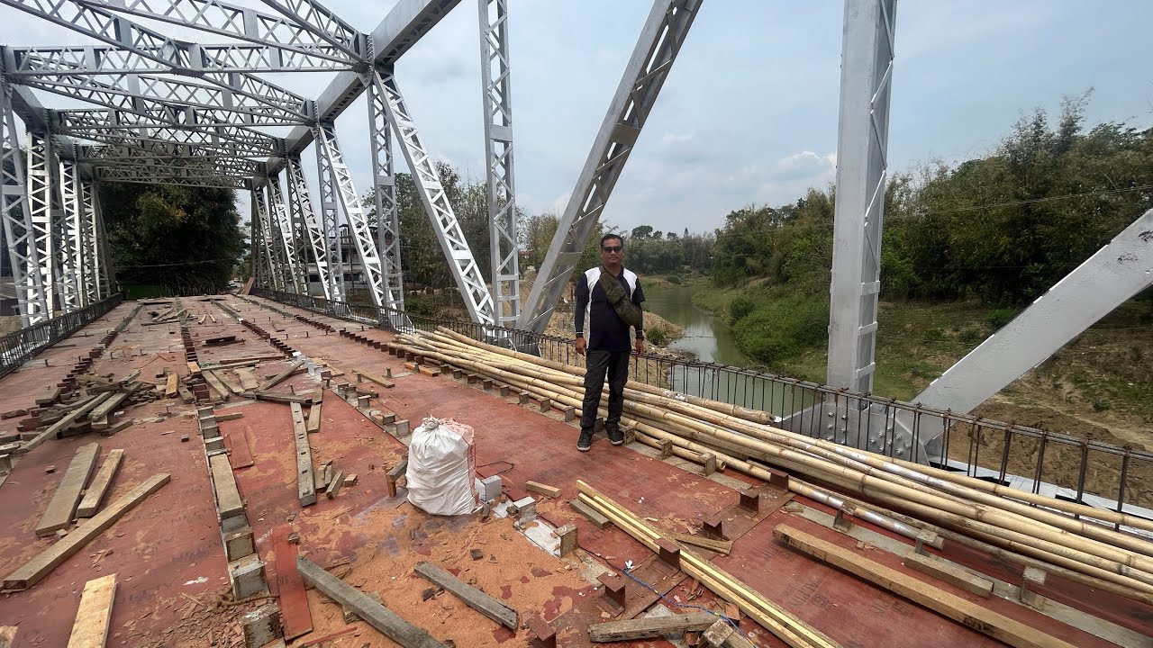 Bridge Under Construction Over Iril River | Imphal East