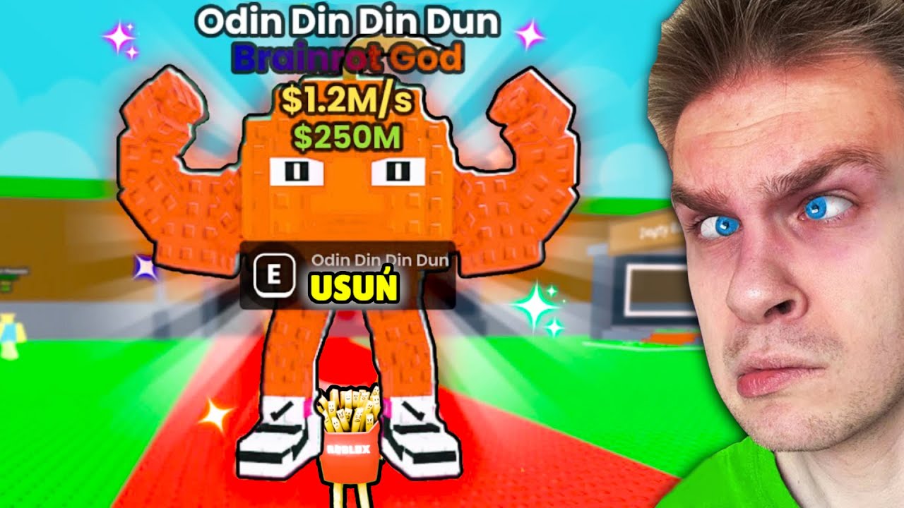 USUNĄŁEM (za 0$) ODIN DIN DIN DUN 🍊 *BRAINROT GOD* w STEAL a BRAINROT 😭 w Roblox!