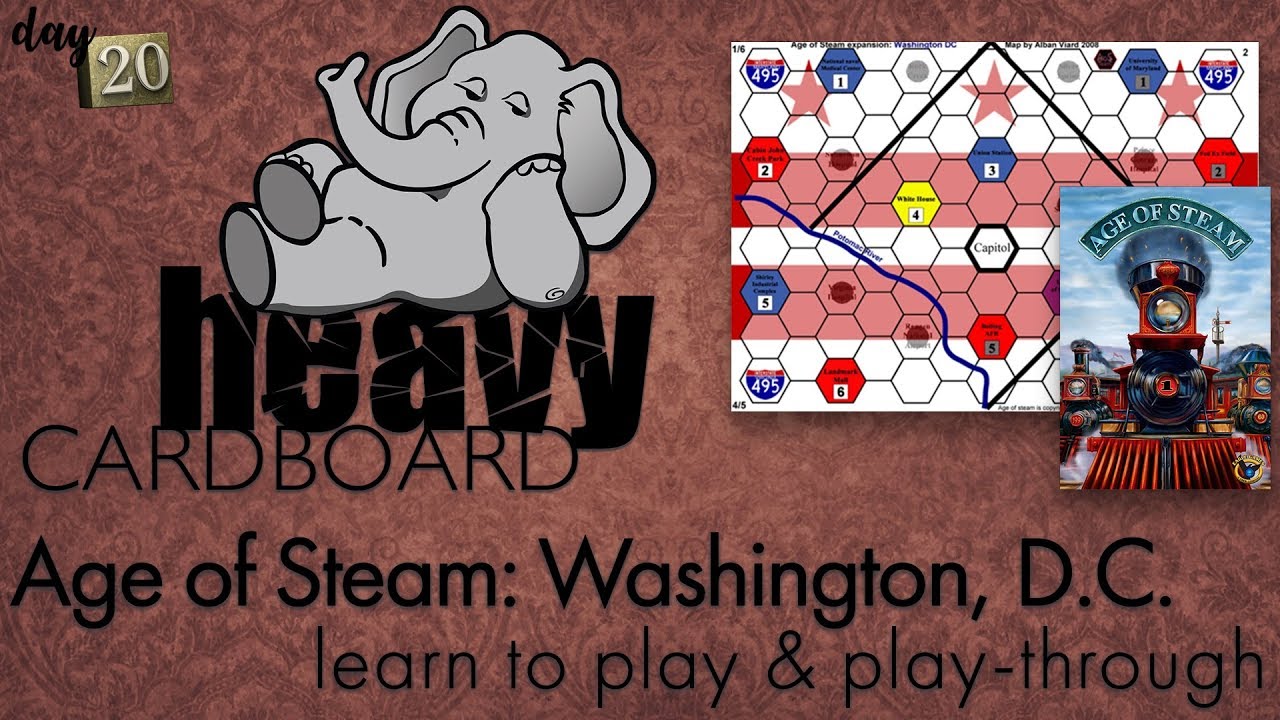 Age of Steam: D.C. map 4p Play-through, Teaching, & Roundtable discussion by Heavy Cardboard