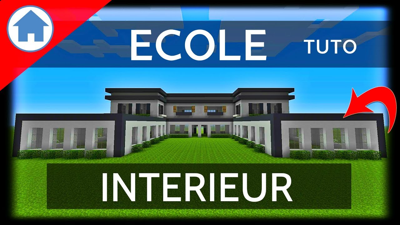 TUTO : Comment faire une école sur minecraft | intérieur - YouTube