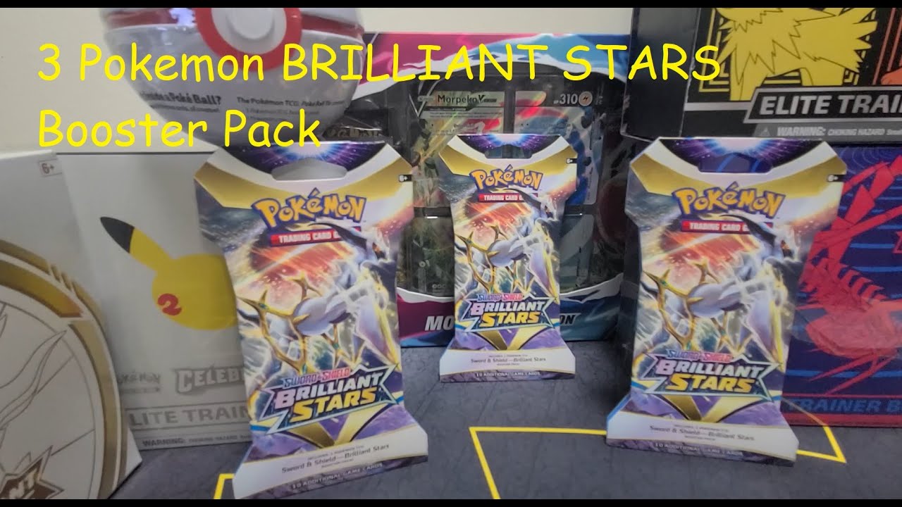 3 Pokemon BRILLIANT STARS Booster Pack Opening