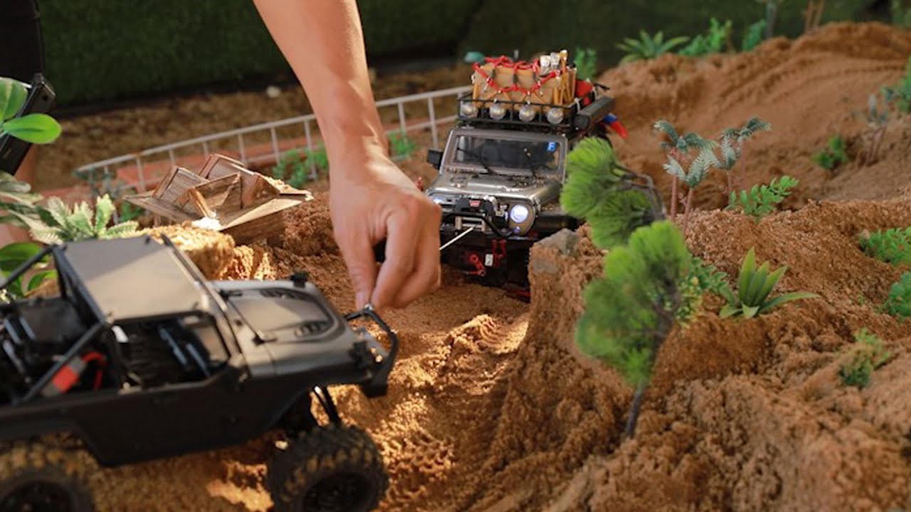 Epic Mini RC Off Road Adventure 🚙  Realistic Scale Rock Crawling in Mini Terrain