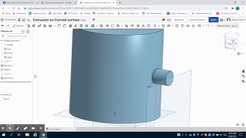 Sketching & Extruding on a Curved Surface in Onshape